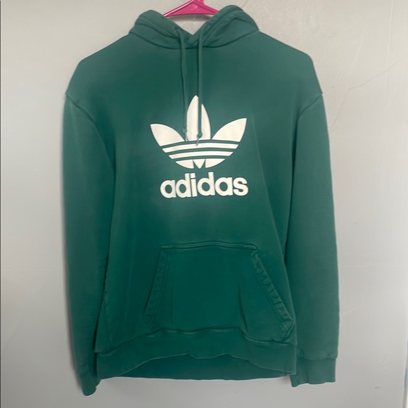 adidas Other - Adidas Men’s Small Forrest Green Logo trefoil Hoodie Sweatshirt street sporty